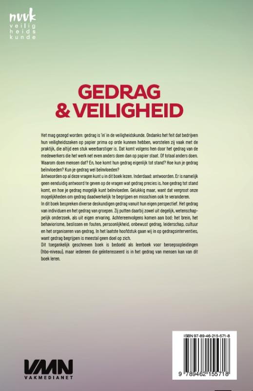 Achterkant van Gedrag en veiligheid