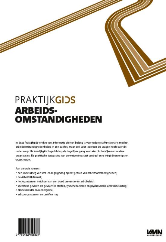 Achterkant van Praktijkgids Arbeidsomstandigheden