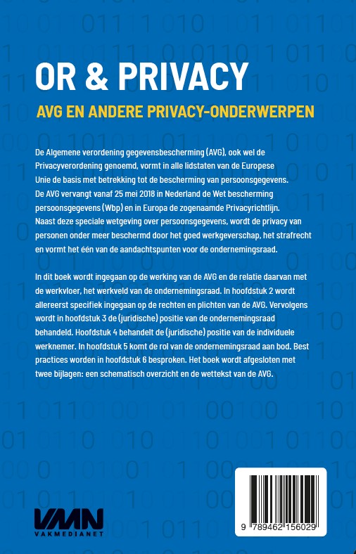 Achterkant van OR en privacy