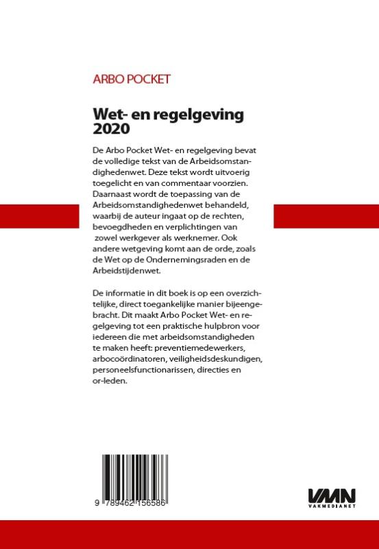 Achterkant van Wet- en regelgeving 2020