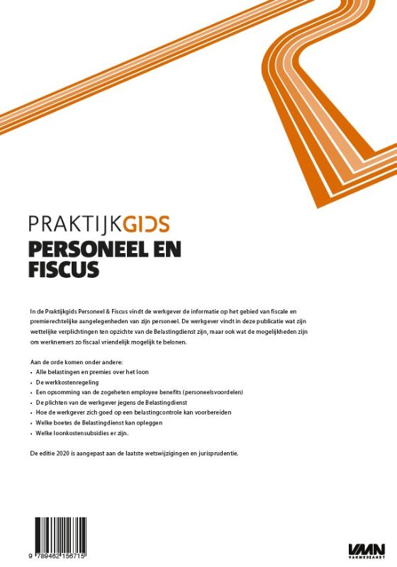Achterkant van Praktijkgids personeel en fiscus