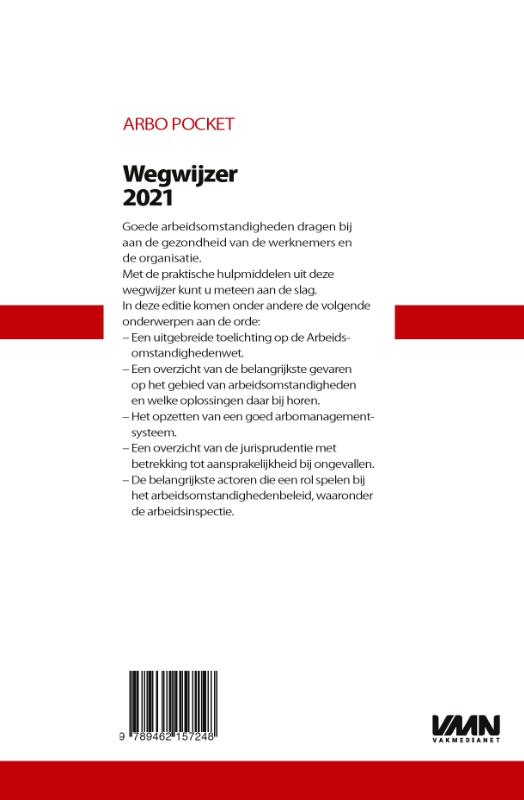 Achterkant van Arbo pocket wegwijzer 2021