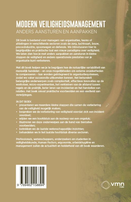 Achterkant van Modern veiligheidsmanagement