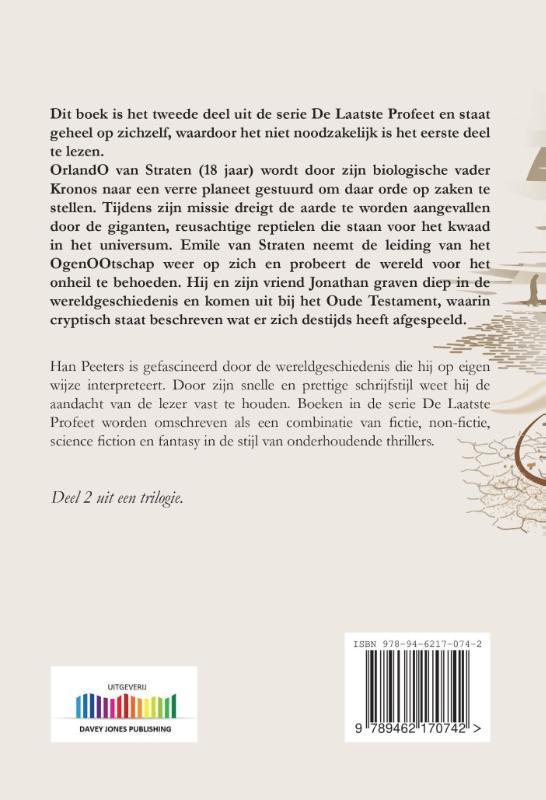 Achterkant van De laatste Profeet en de giganten