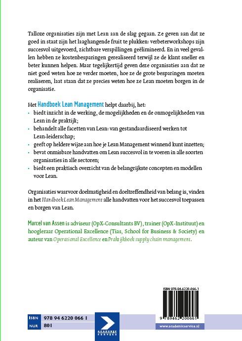 Achterkant van Lean management