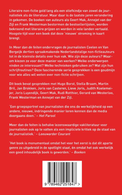Achterkant van Meer dan de feiten