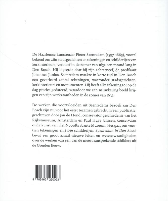 Achterkant van Pieter Saenredam in Den Bosch