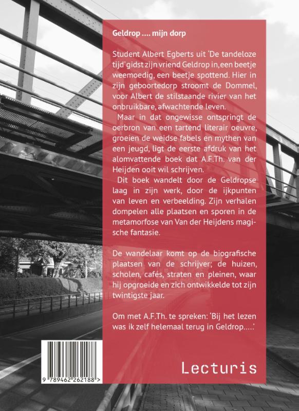 Achterkant van Door de spiegel van Adri van der Heijden