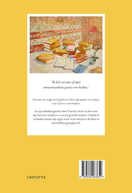 Achterkant van Vincent's boeken