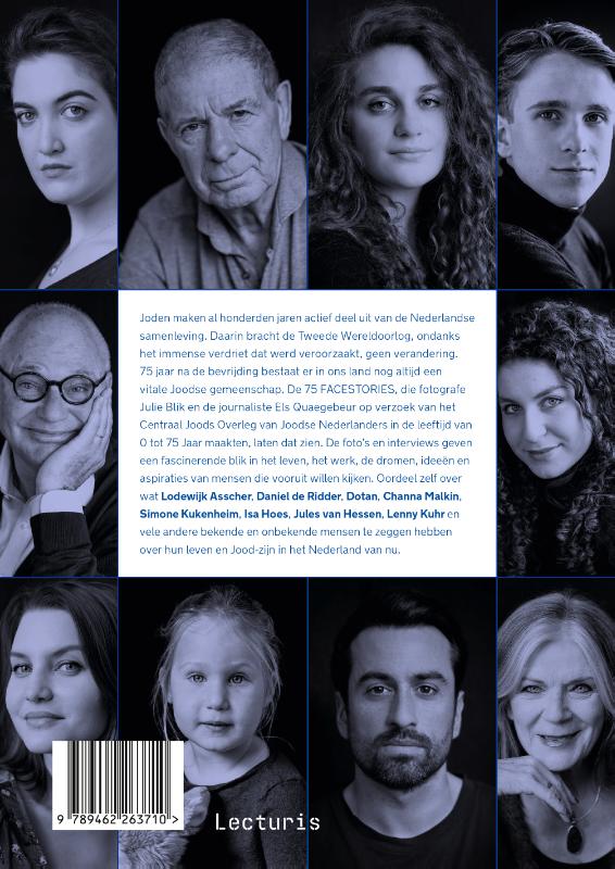 Achterkant van 75 facestories