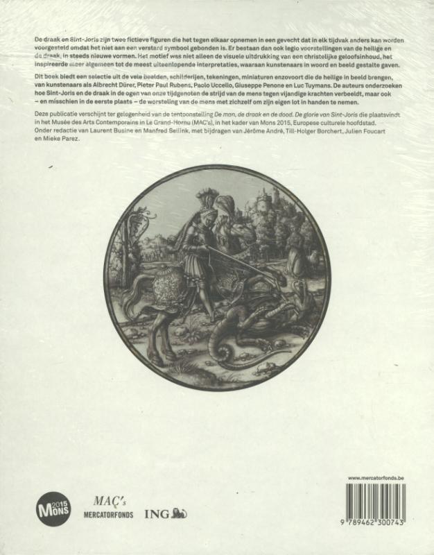 Achterkant van De man, de draak en de dood