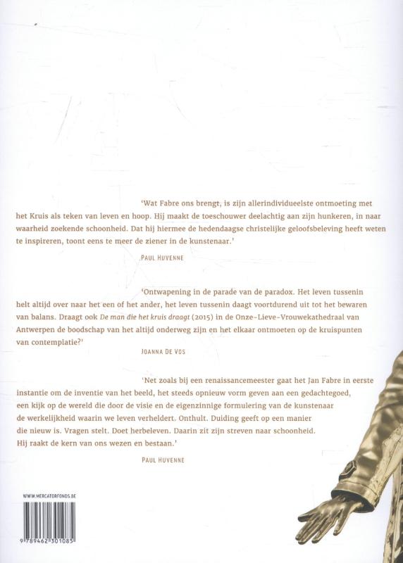 Achterkant van De man die het kruis draagt