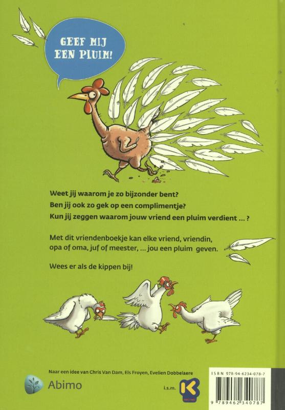 Achterkant van Een pluim voor mij