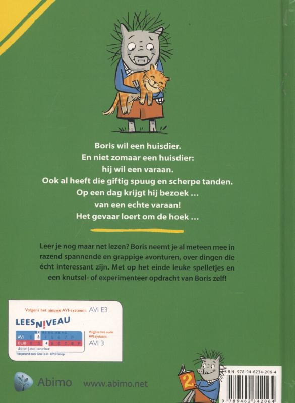 Achterkant van Boris krijgt een huisdier