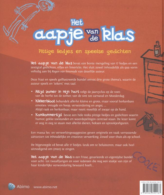 Achterkant van Het aapje van de klas
