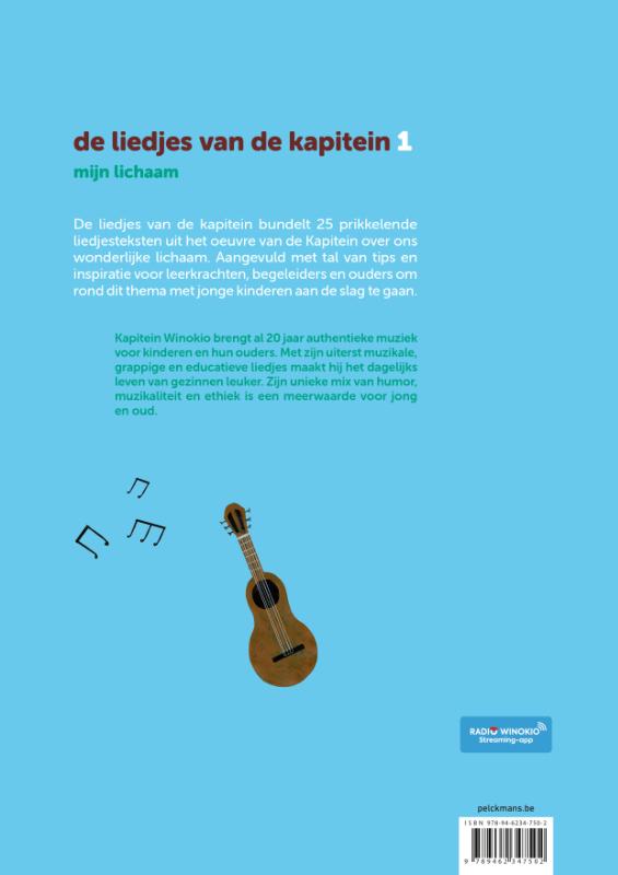 Achterkant van De liedjes van de kapitein: Mijn lichaam