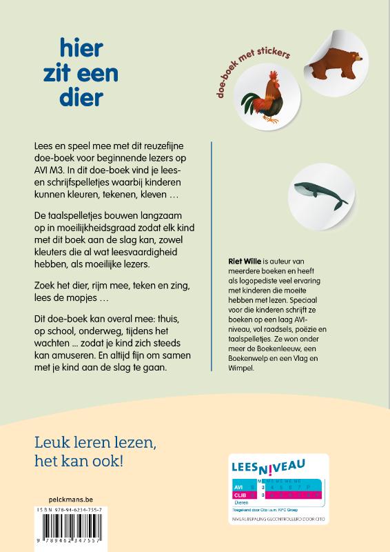 Achterkant van hier zit een dier