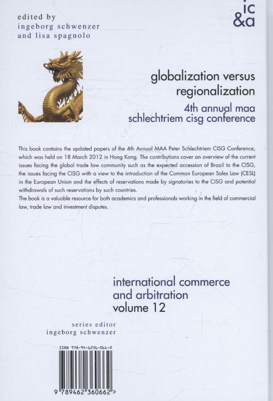 Achterkant van Globalization versus regionalization