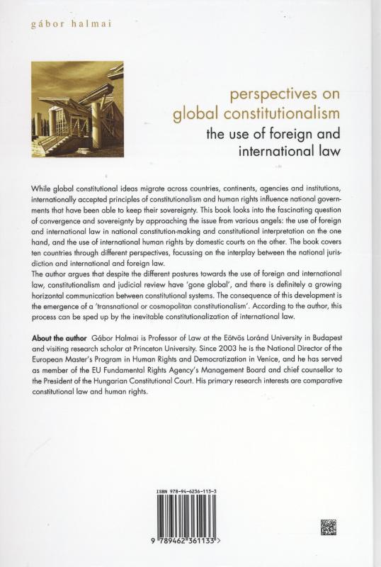 Achterkant van Perspectives of global constitutionalism