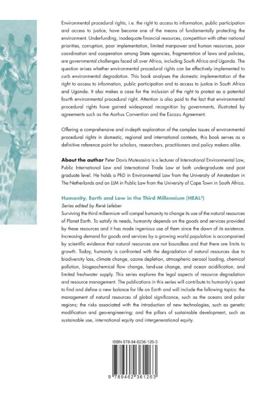 Achterkant van Environmental Procedural Rights in Africa