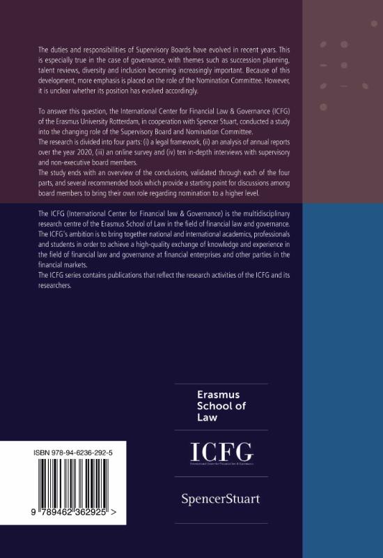 Achterkant van Duties and Responsibilities of the Nomination Committee