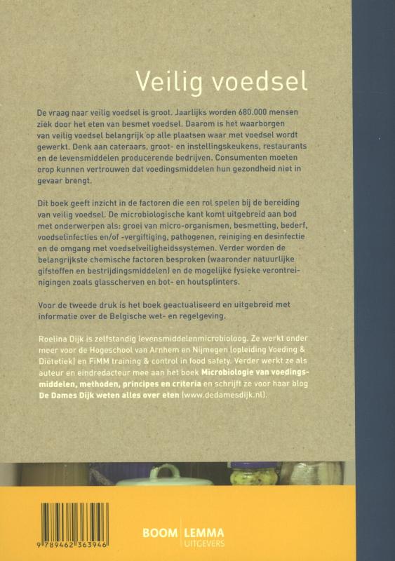 Achterkant van Veilig voedsel