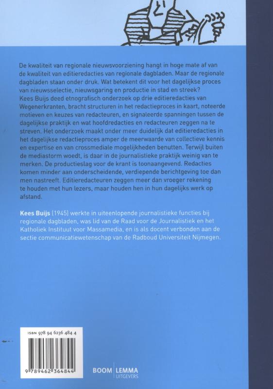 Achterkant van Regiojournalistiek in spagaat