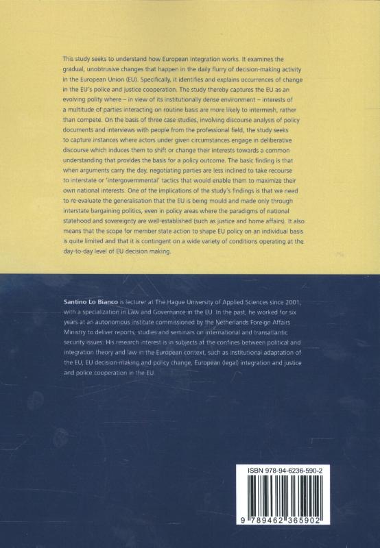 Achterkant van Tectonic shifts of European integration