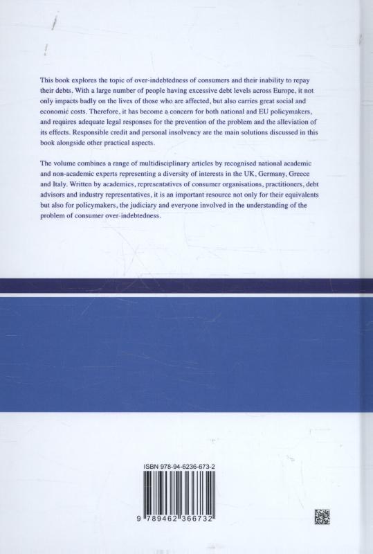 Achterkant van Comparative perspectives of consumer over-indebtedness