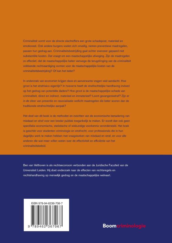 Achterkant van Economie van misdaad en straf