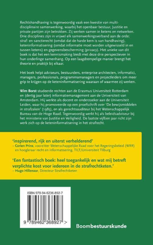 Achterkant van De verdachte in de ketens