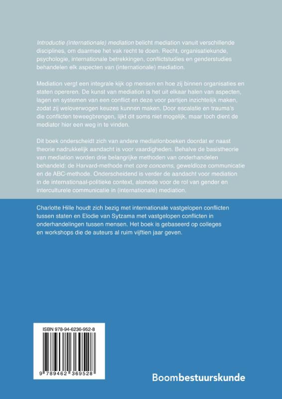 Achterkant van Introductie (internationale) mediation
