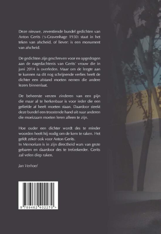 Achterkant van In Memoriam