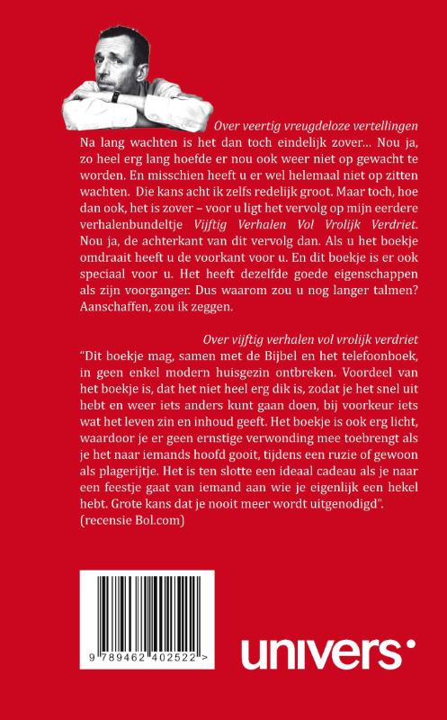 Achterkant van Veertig vreugdeloze vertellingen
