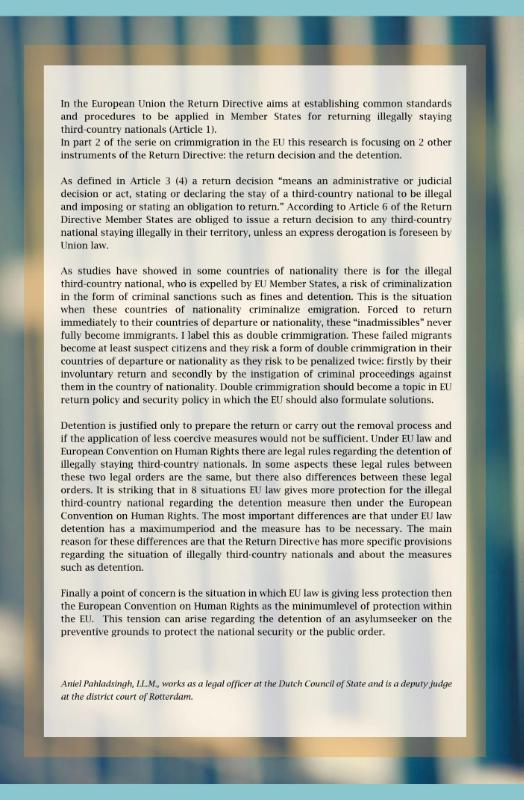 Achterkant van Crimmigration law in the European Union, Part 2