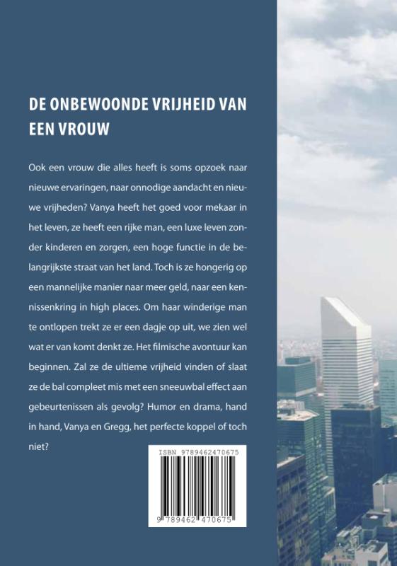 Achterkant van De onbewoonde vrijheid van een vrouw