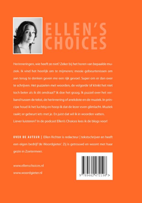 Achterkant van Ellen's choices