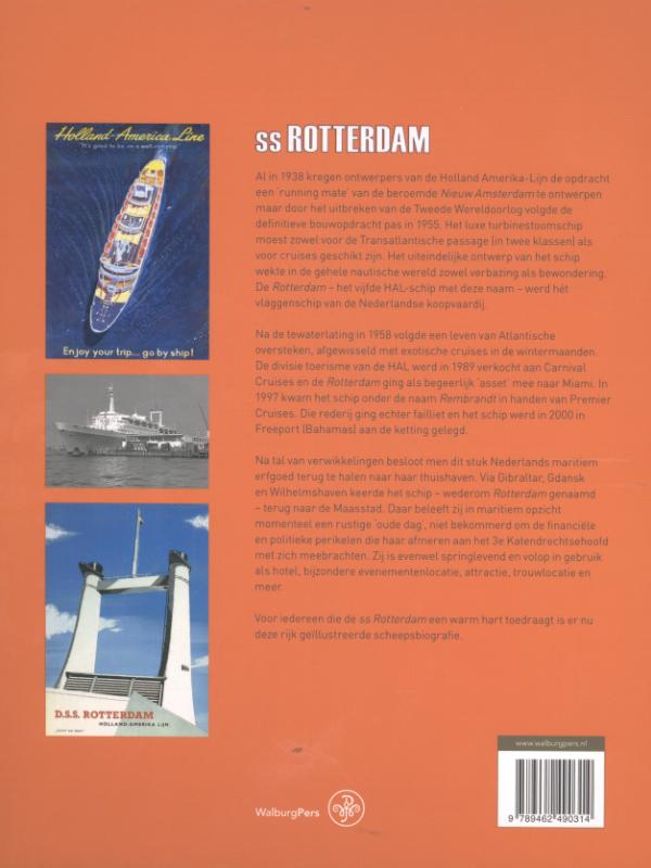 Achterkant van ss Rotterdam