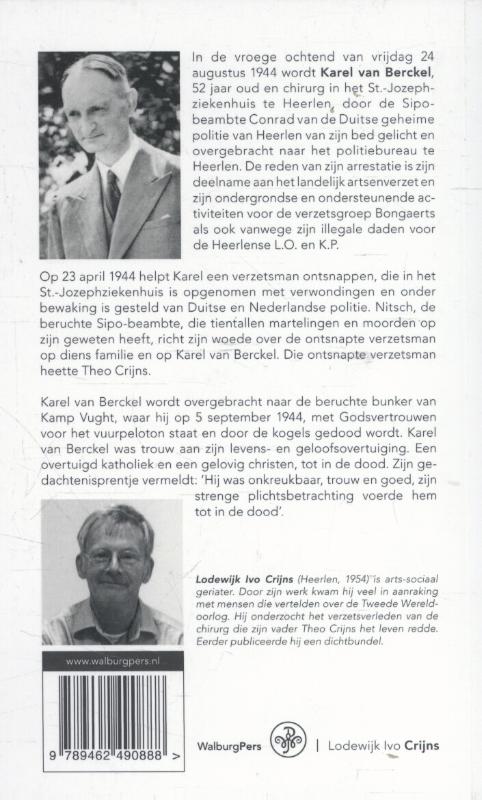 Achterkant van Met Godsvertrouwen voor het vuurpeloton