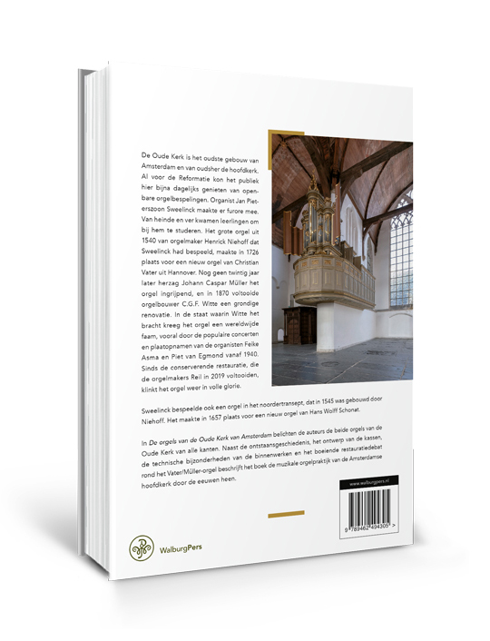 Achterkant van De aristocraat onder onze historische orgels