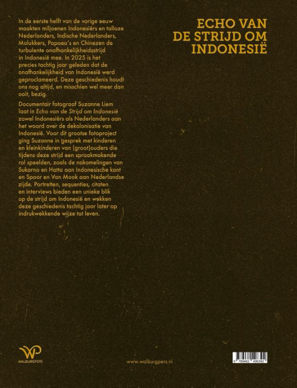 Achterkant van Echo van de Strijd om Indonesië