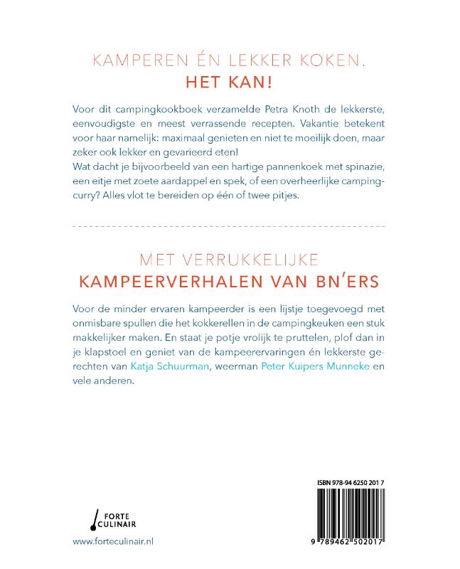 Achterkant van Smakelijk kamperen