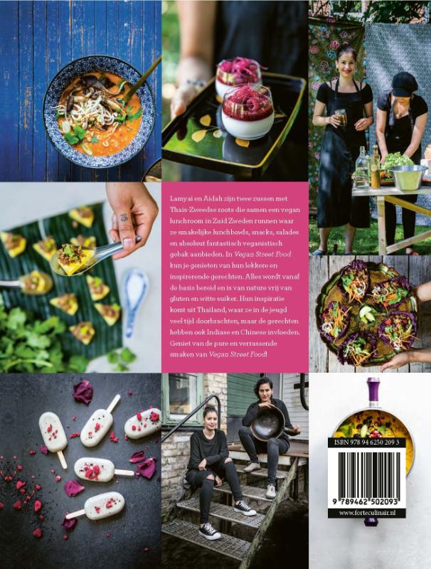 Achterkant van Vegan street food
