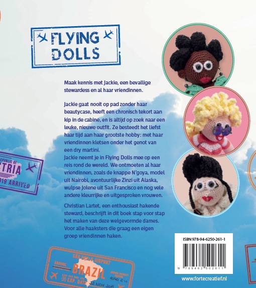Achterkant van Flying Dolls