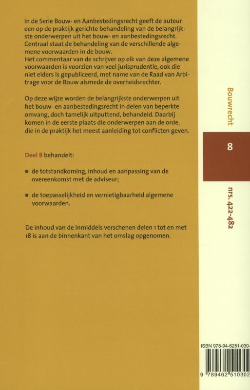 Achterkant van Totstandkoming, inhoud en aanpassing van de overeenkomst met de adviseur, toepasselijkheid en vernietigbaarheid algemene voorwaarden