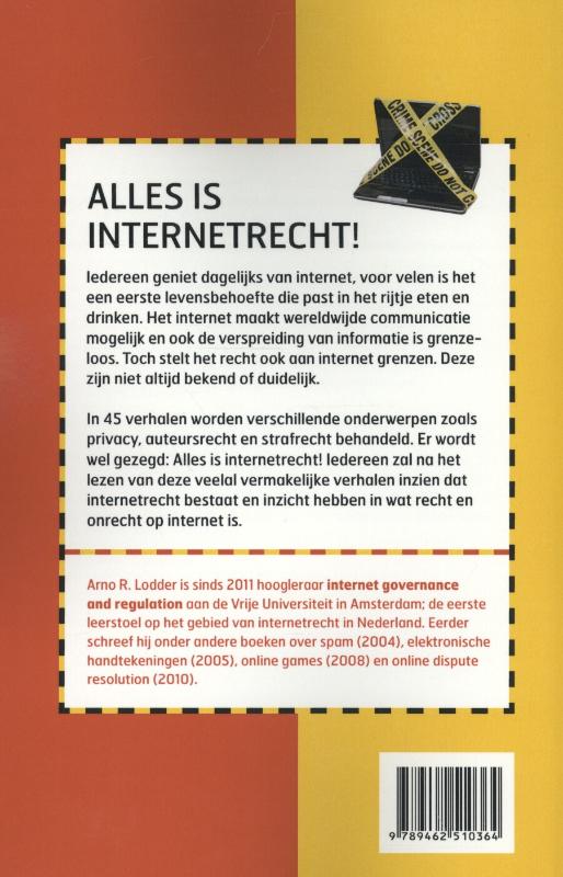 Achterkant van Over de grenzen van het internet