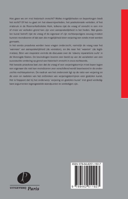 Achterkant van Recht over tijd
