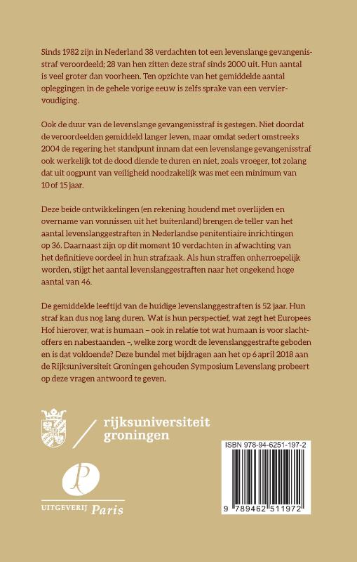 Achterkant van Levenslang
