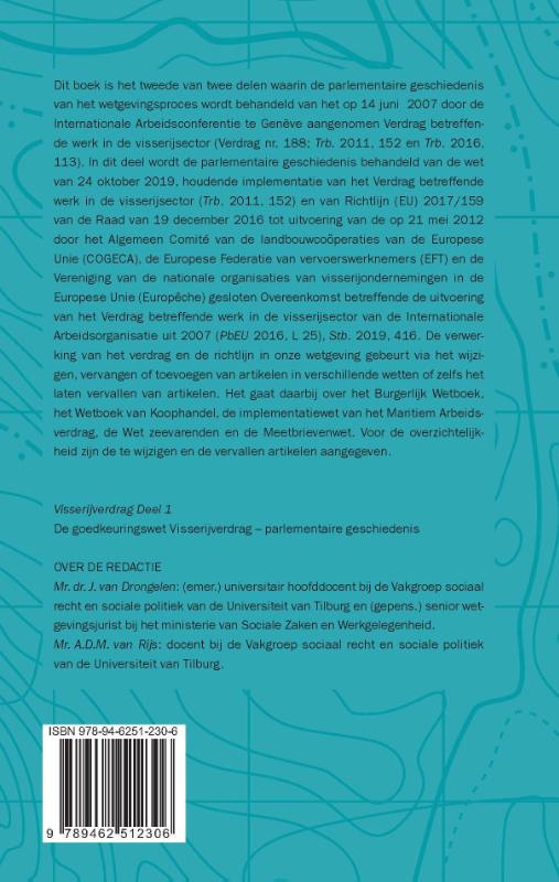 Achterkant van Implementatie van het Visserijverdrag en de EU-richtlijn ter uitvoering van dat verdrag in de Nederlandse wetgeving