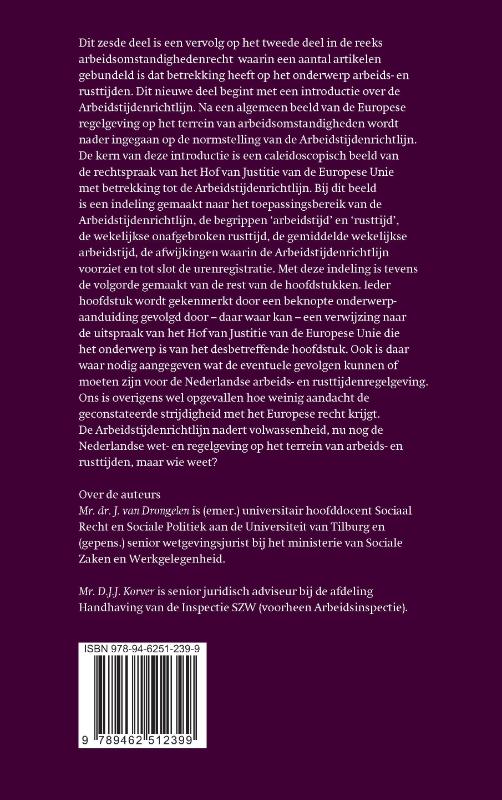 Achterkant van Arbeidstijdenrichtlijn nadert volwassenheid